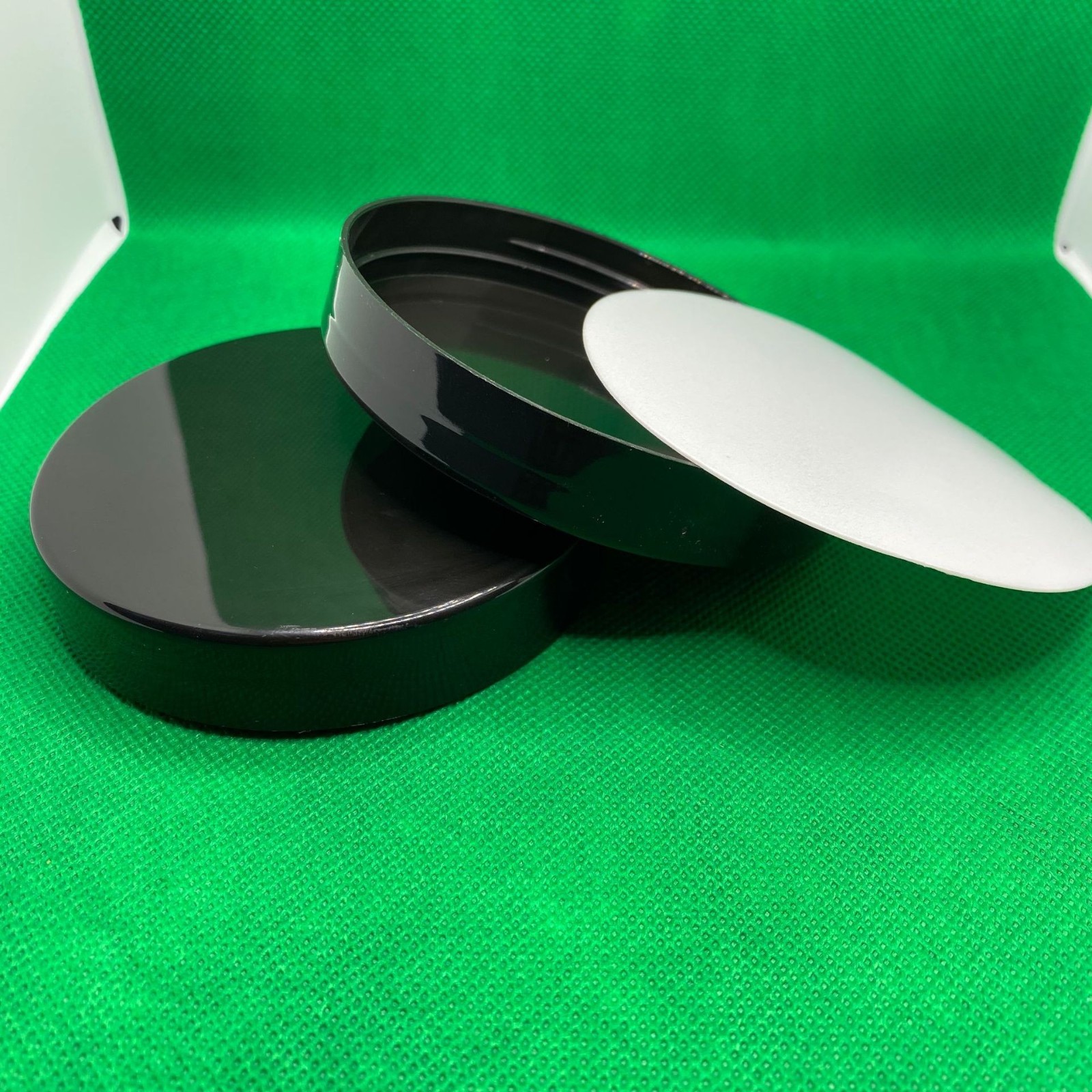 89/400光身广口盖 密封罐焗油膏大圆盖 外直径92MM膏霜盖塑料瓶盖图2