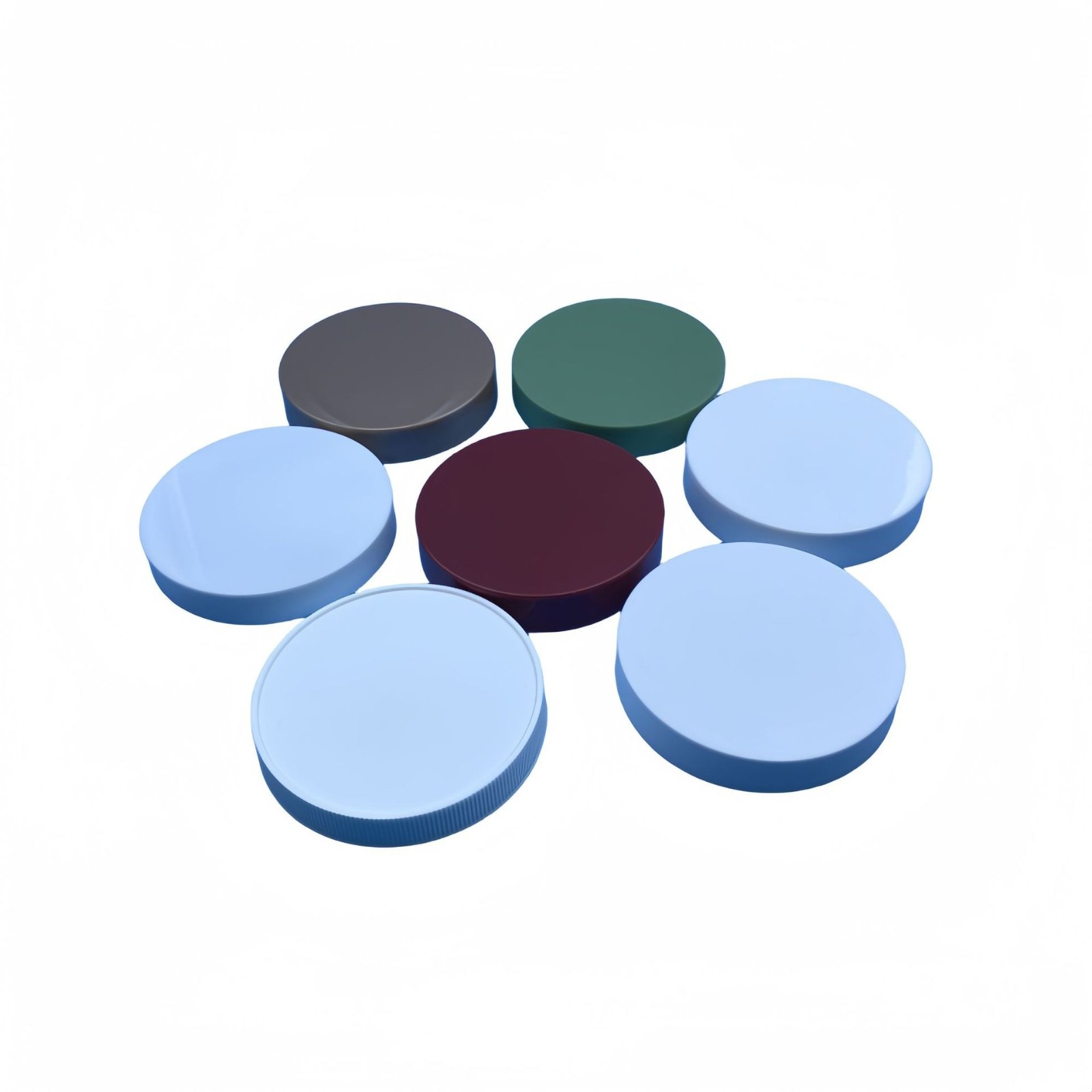 厂家螺纹盖89牙广口盖子 PP膏霜罐盖注塑瓶盖化妆护肤品塑料旋盖图5