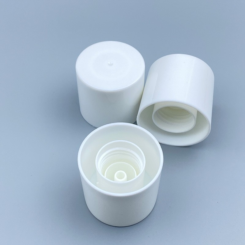24牙口径ABS/PP双层塑料盖化妆品卸妆水乳瓶旋盖包材24mm内径图3