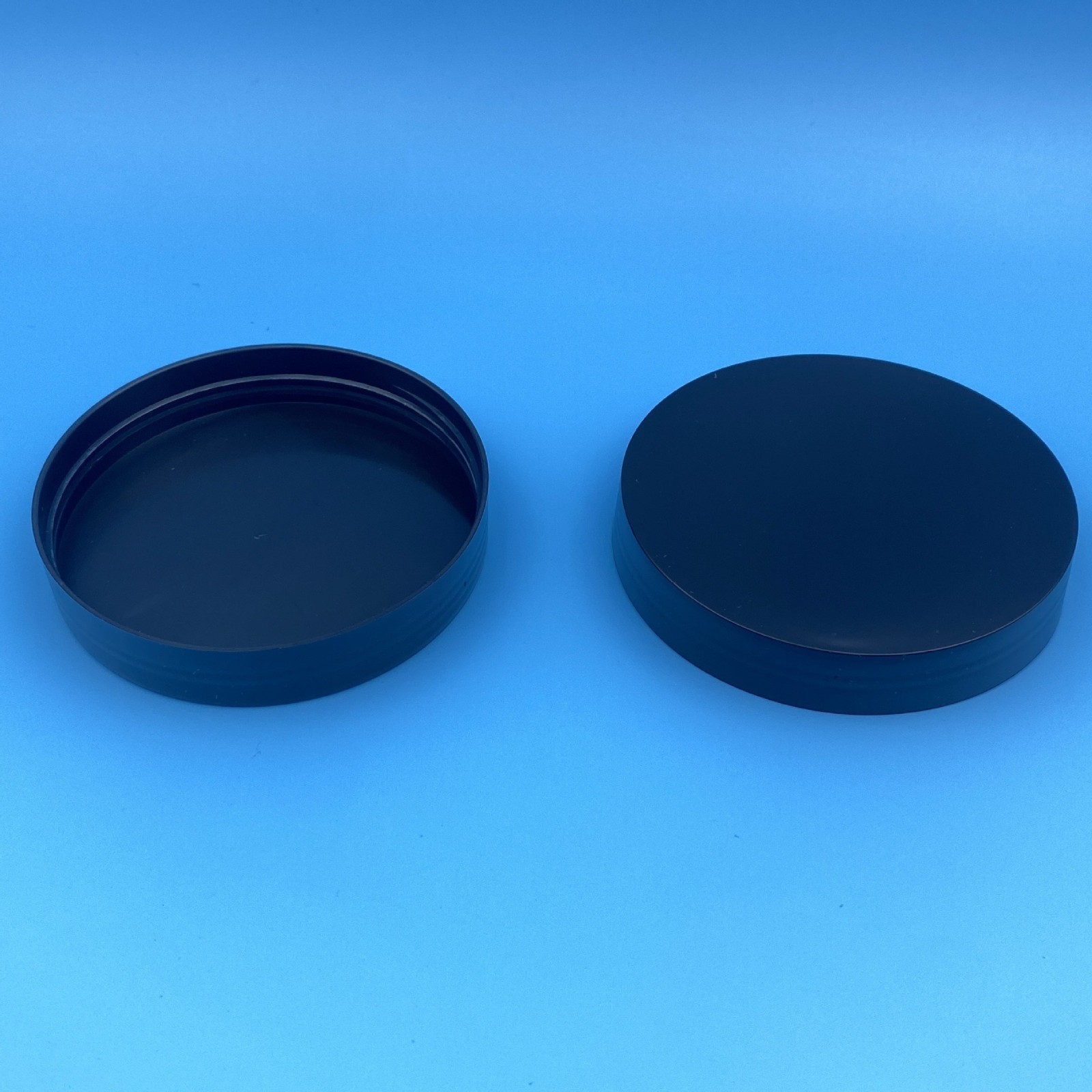 83牙PP黑色广口塑料盖面膜盖子膏霜化妆品螺旋可定制瓶盖图3