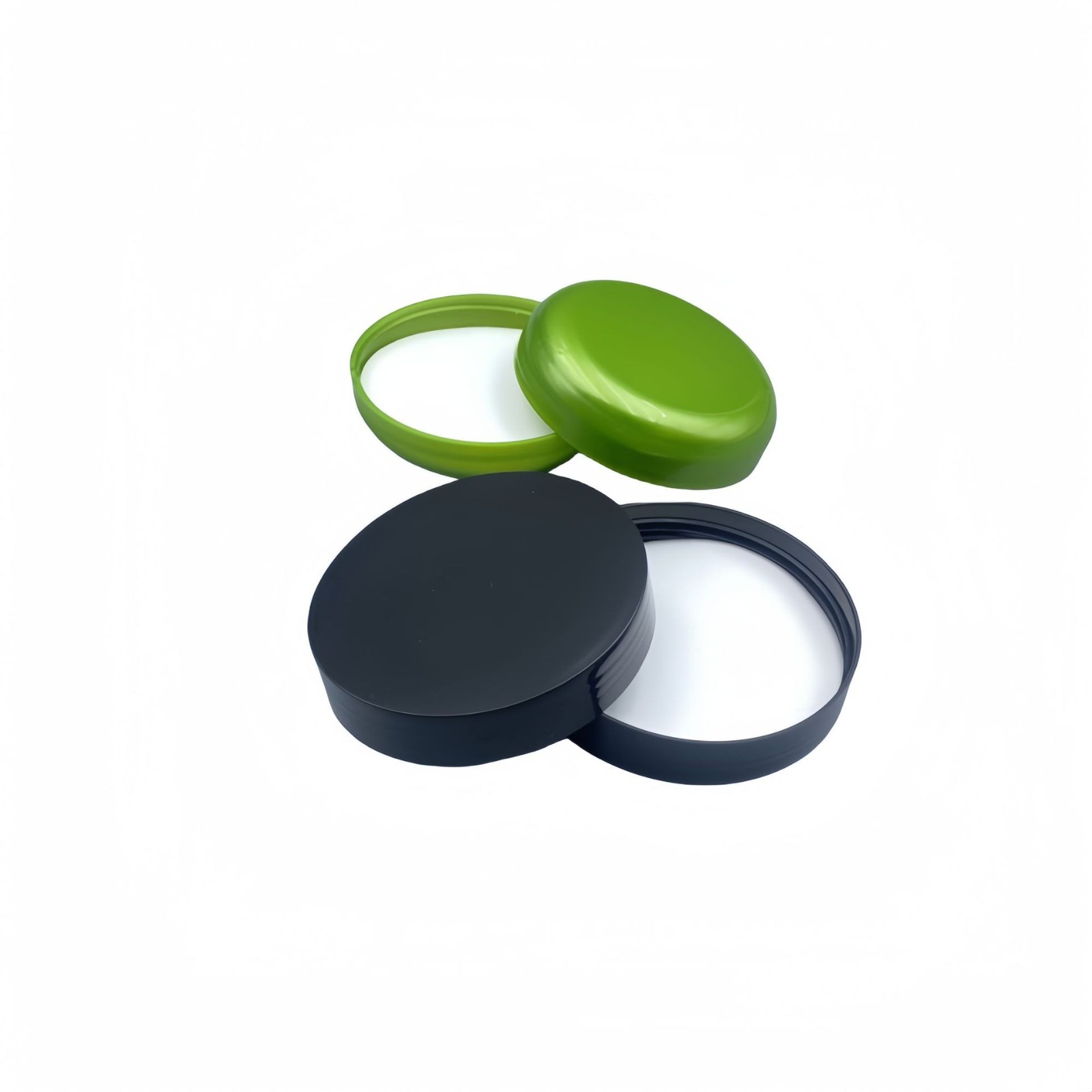 83牙PP黑色广口塑料盖面膜盖子膏霜化妆品螺旋可定制瓶盖图5