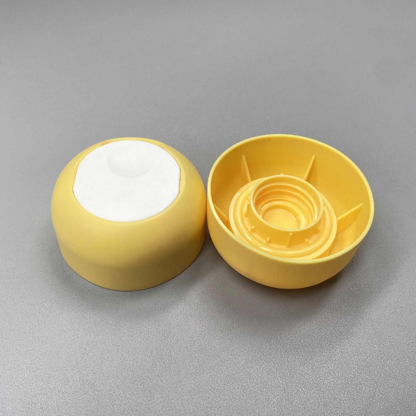 优质工厂生产28牙橄榄油双层千秋盖磨砂圆顶按压盖密封性强千秋盖图2