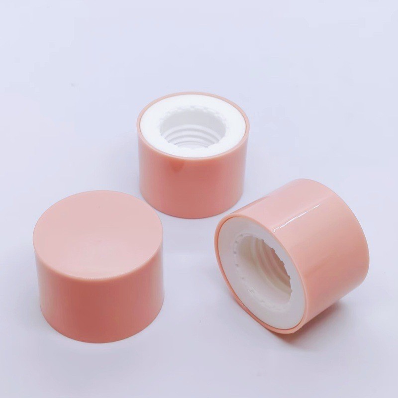 源头厂家定制24牙双层塑料哑面组合盖ABS/PP材质化妆品护肤品瓶盖图4