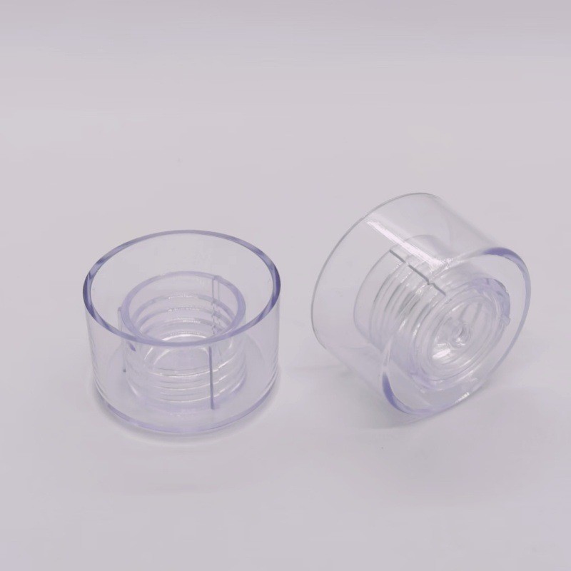 20牙口径高透质感塑料PP双层盖化妆品试用装小样瓶盖小分装瓶盖子图2