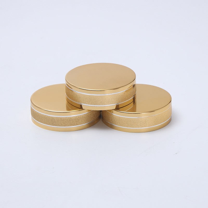 保健品瓶盖沙金切线密封螺纹铝盖医胶囊药瓶膏霜瓶电化铝盖子图3