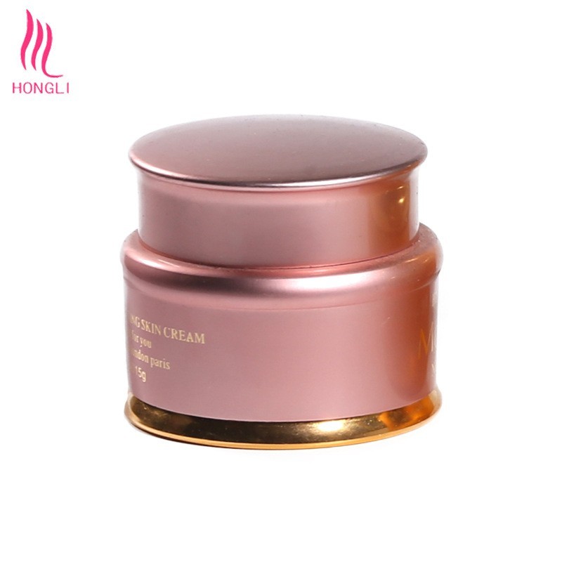 定制金色印花Logo电化铝瓷瓶pp塑料日霜晚霜膏霜瓶子图2