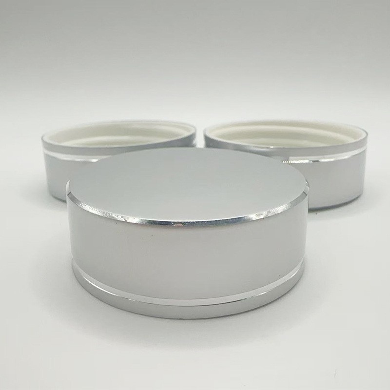 15G亚银铝盖江苏化妆品膏霜金属铝外壳高档切线亚银铝电化铝盖图3