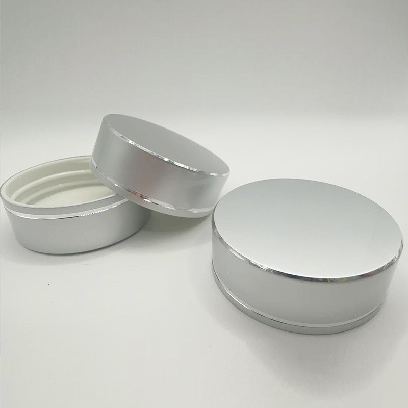 15G亚银铝盖江苏化妆品膏霜金属铝外壳高档切线亚银铝电化铝盖图4
