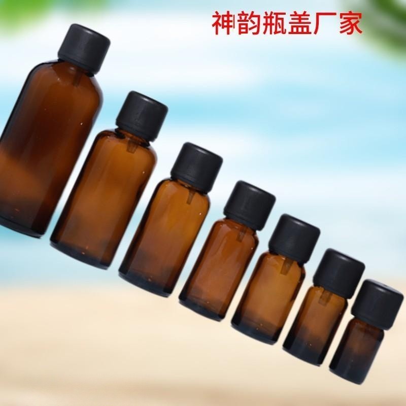 18牙光面防盗盖精油瓶滴塞大头盖化妆品瓶盖塑料瓶盖流速内塞图3