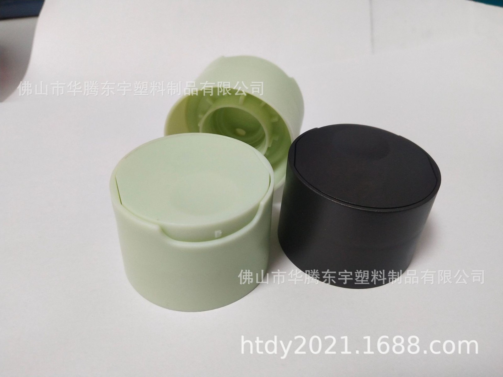 24/410双层千秋盖 磨砂黑色千秋盖 塑料拧盖 沙宣盖 化妆品盖图2