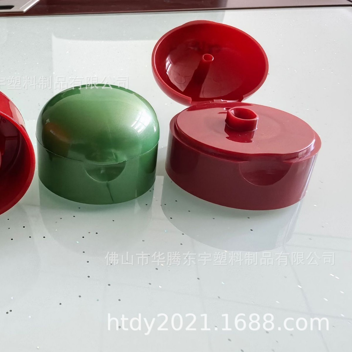 24/410圆顶双层蝴蝶盖化妆品塑料瓶盖双层翻盖圆头掀盖PP盖子