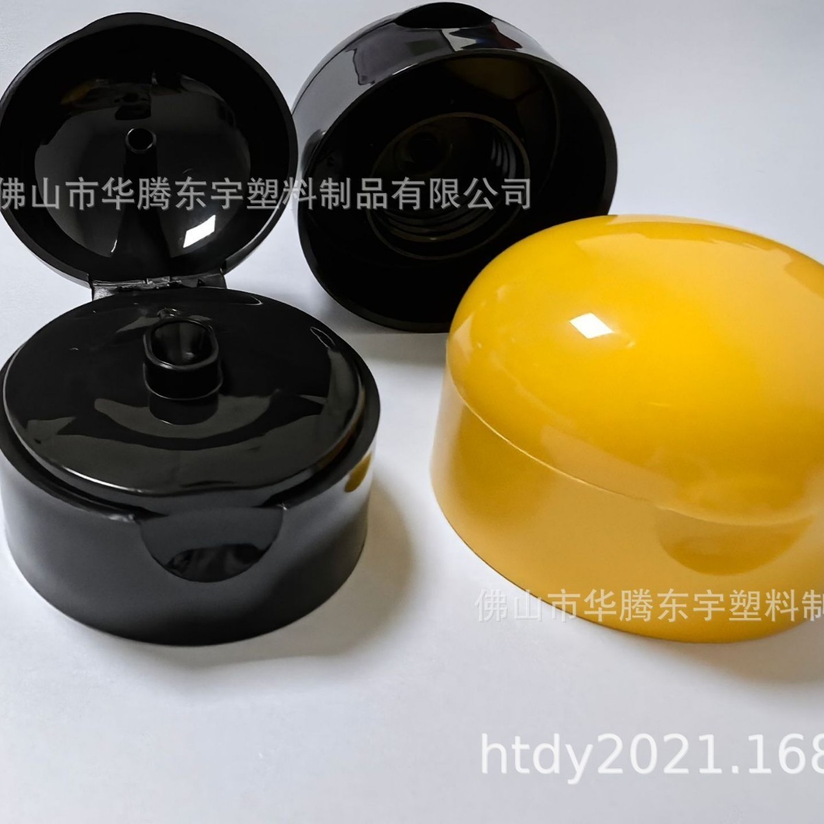 24/410圆顶双层蝴蝶盖化妆品塑料瓶盖双层翻盖圆头掀盖PP盖子图4