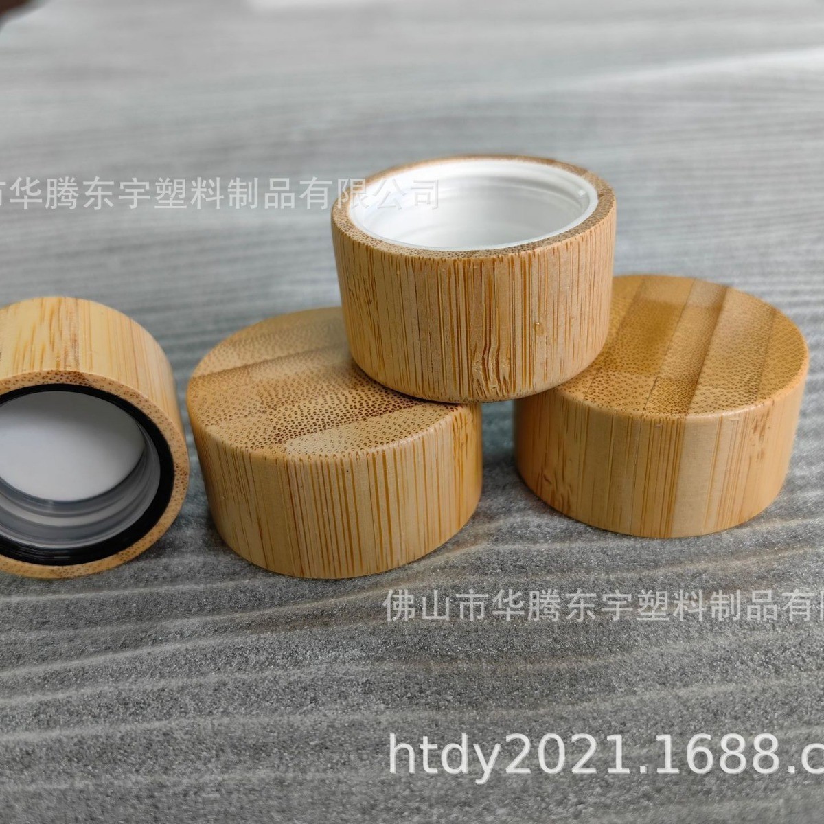 竹木圧旋盖 竹木盖子 啫喱水盖 化妆品瓶盖 密封盖图2