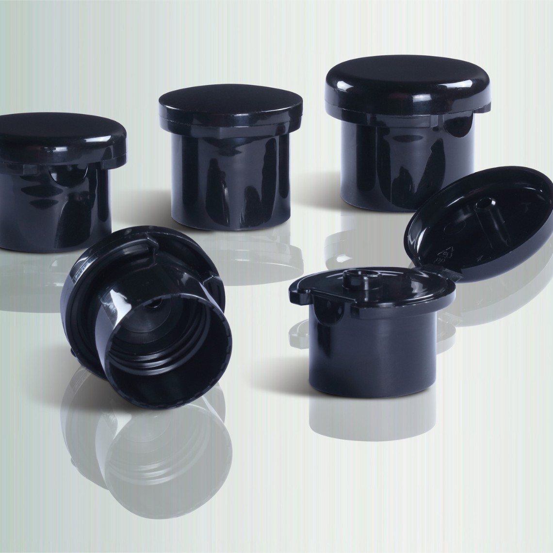 T24-410大头翻盖 蘑菇翻盖 平面磨砂翻盖 化妆品瓶盖 塑料瓶盖图2