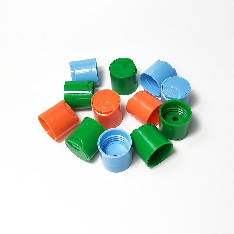 瓶子塑料带盖子千秋盖圆柱瓶沐浴露瓶子身体乳包材24牙瓶盖子厂家图4