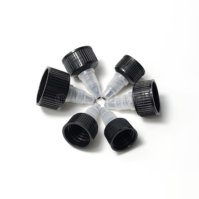 pp塑料盖子28牙尖嘴瓶盖螺旋扭开关啫喱水电发水尖嘴瓶盖厂家图3