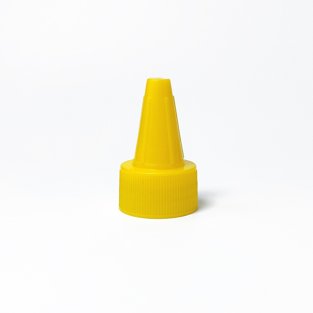 28牙尖嘴塑料盖PP塑料瓶盖尖嘴挤压瓶盖多色电发水盖尖嘴盖子图4