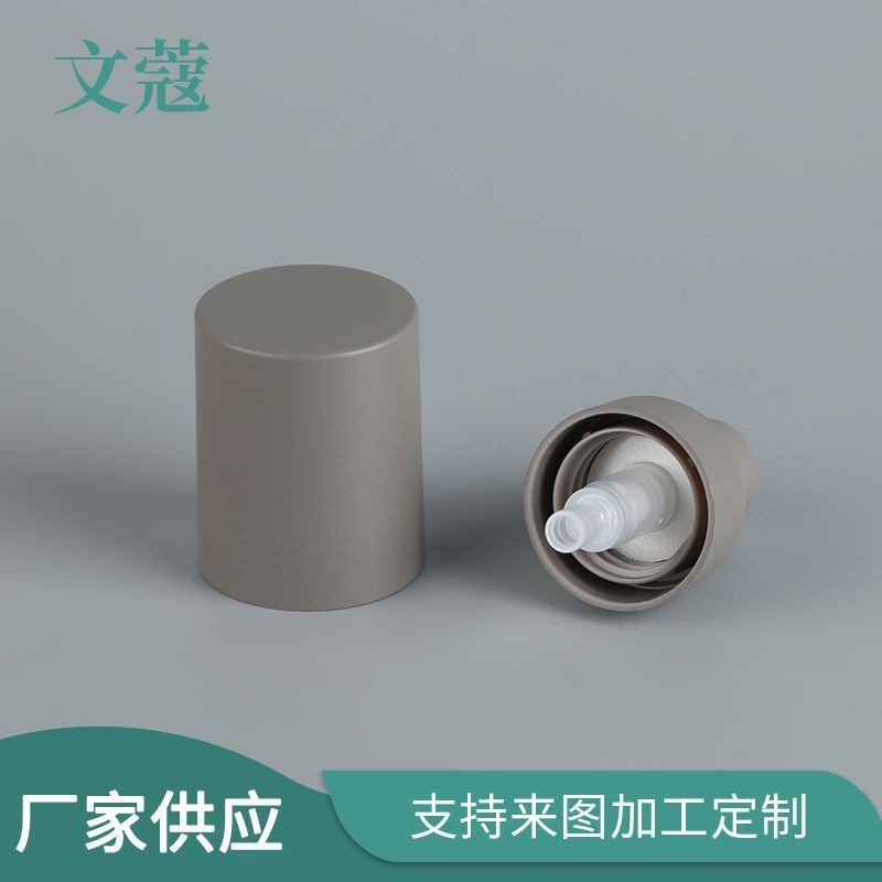 20/410咖啡色粉泵按压式塑料PP乳液泵头乳液精华分配器图2