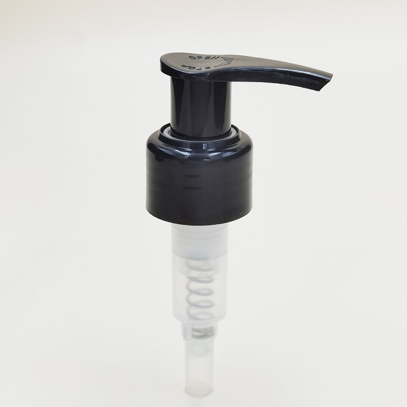 28牙洗面奶泵头黑色固量按压左右开关泵 500ml洗手液瓶鸭嘴乳液泵