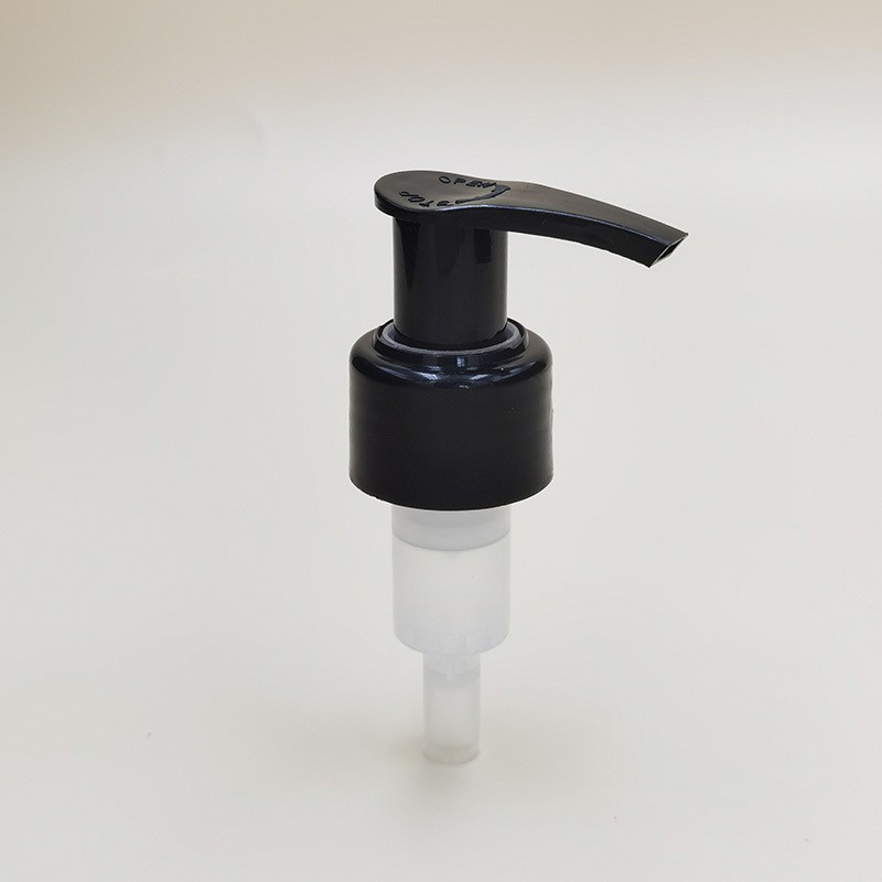 28牙洗面奶泵头黑色固量按压左右开关泵 500ml洗手液瓶鸭嘴乳液泵图3