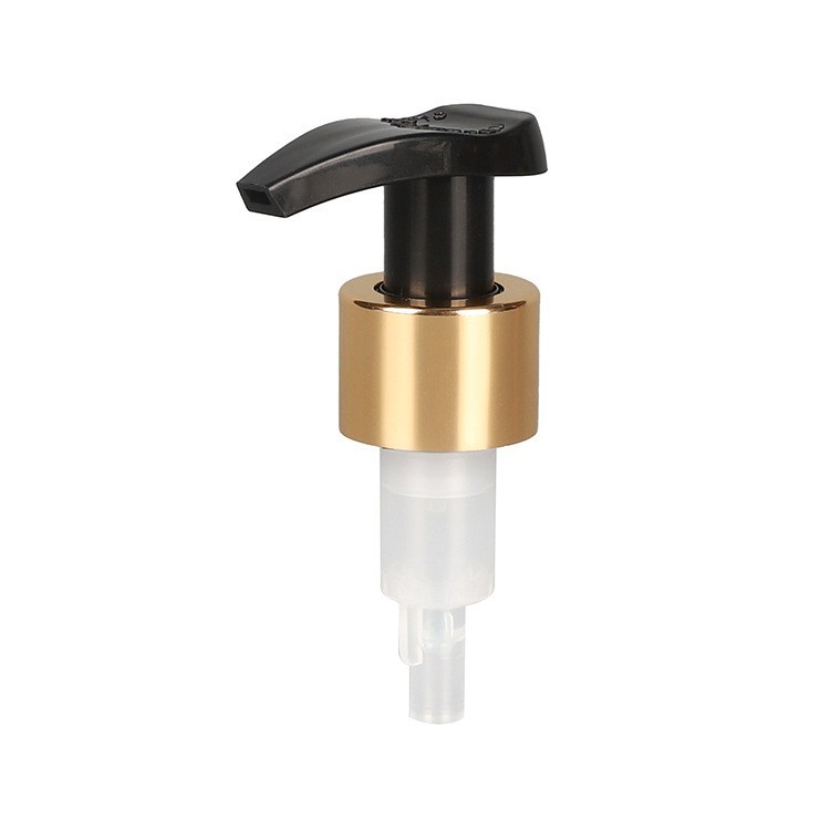 爆款28牙鸭嘴乳液泵头外置左右开关泵消毒洗手液氧化铝银色按压头图4