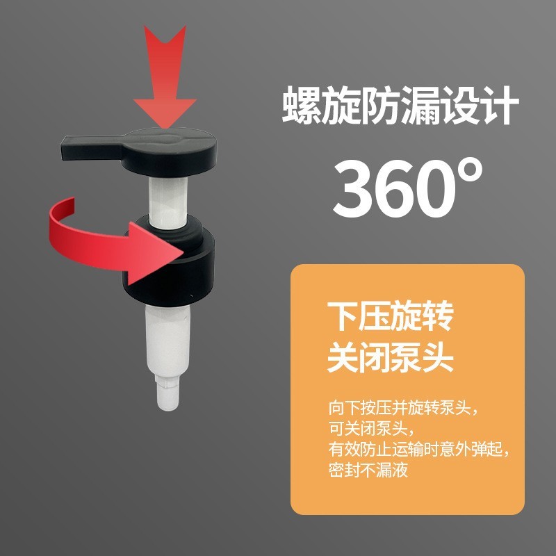 厂家32/28牙按压泵头外置弹簧自带磨砂泵头洗发水泵乳液泵头图3