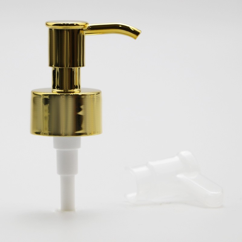 全电镀24/28-410乳液泵 化妆品乳液泵沐浴露洗手液按压泵图3