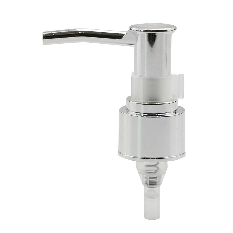 28牙410塑料pp电镀沐浴乳液泵 24牙洗手液电化铝按压泵头图5