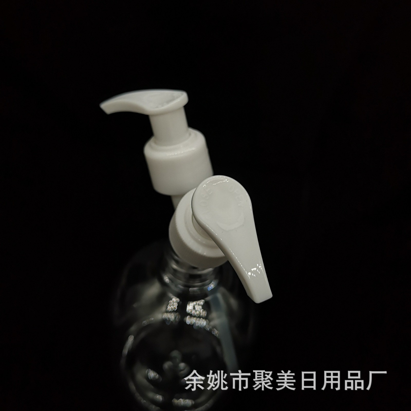 24 28牙塑料PP乳液泵 左右开关洗手液泵头图2