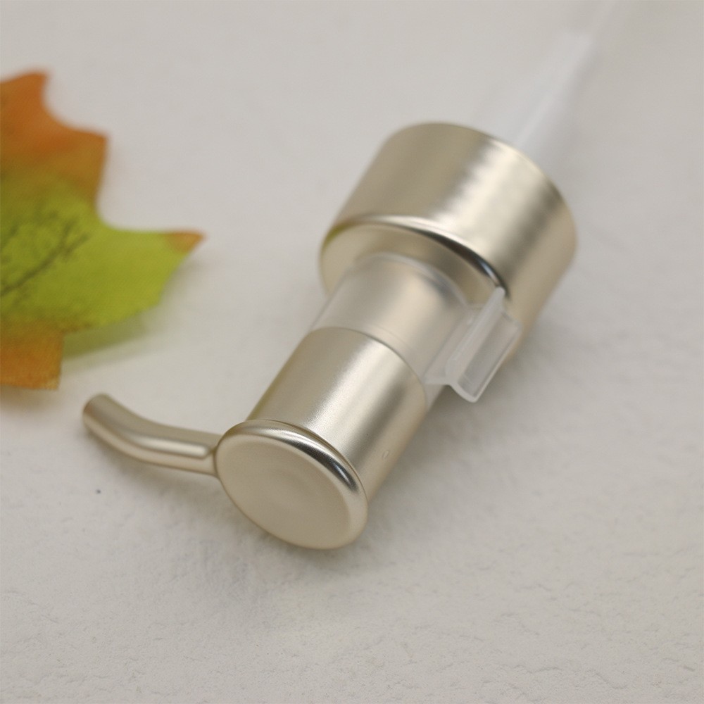 4牙28牙UV电镀哑光金色卸妆油泵精油泵乳液泵图4