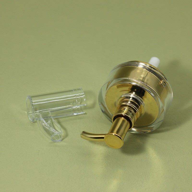 24/410牙电镀澳尔滨泵透明半罩按压乳液泵沐浴露泵头图3