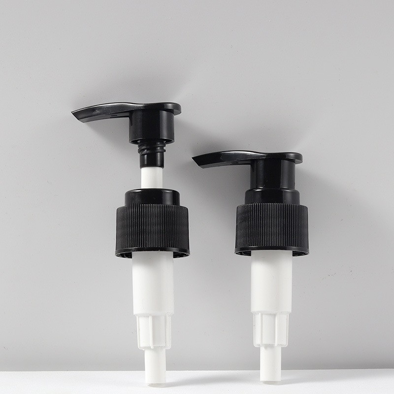 24牙28/410分装瓶乳液泵 洗发水沐浴露按压泵 光面蕾丝塑料螺纹泵图4