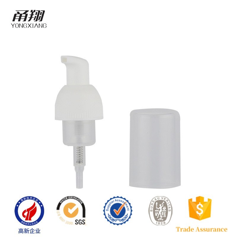 护肤品包材 28牙洗面奶按压泵 洁面慕斯洗手液打泡泵 光面泡沫泵