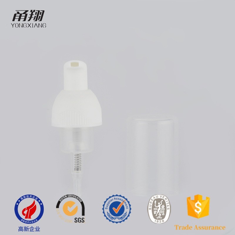 护肤品包材 28牙洗面奶按压泵 洁面慕斯洗手液打泡泵 光面泡沫泵图3