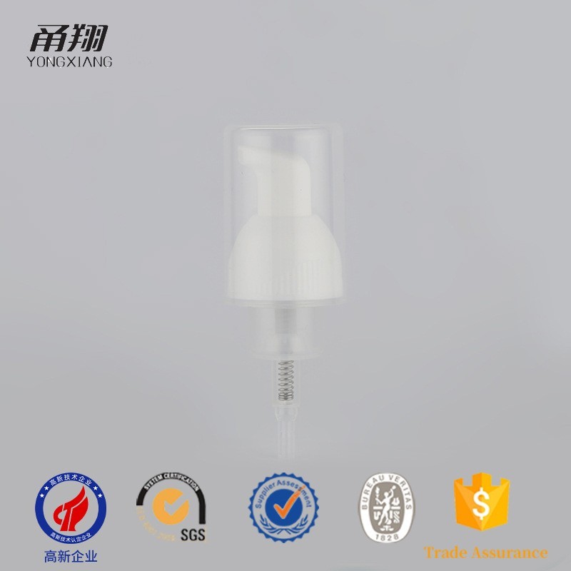 护肤品包材 28牙洗面奶按压泵 洁面慕斯洗手液打泡泵 光面泡沫泵图2