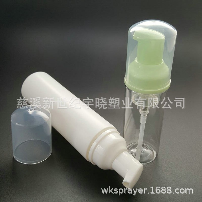 30mm泡沫压泵塑料慕斯瓶洗手液泵头 清洁泡沫泵头 按压式洁面泵头
