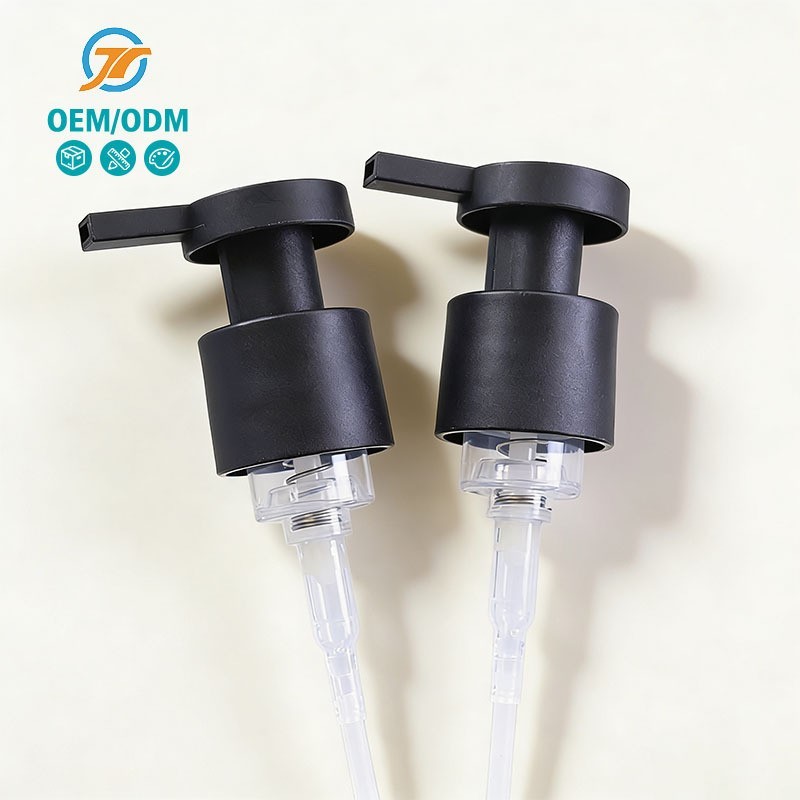 2026年新款磨砂黑色泡沫泵洗面奶洗手液发泡泵头28螺口洗发露