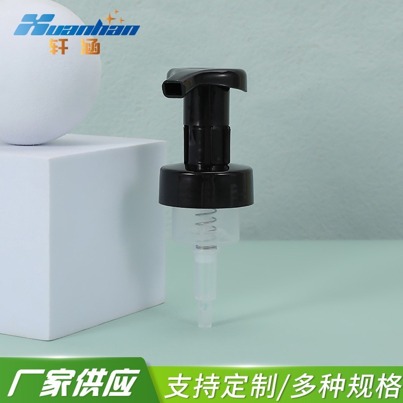 40/400 42/410黑色泡沫泵 化妆品洗护用品泵头 pp塑料卡扣泡沫泵图4