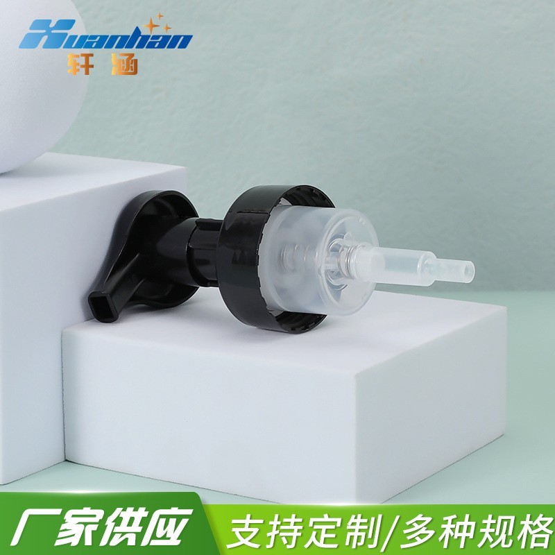 40/400 42/410黑色泡沫泵 化妆品洗护用品泵头 pp塑料卡扣泡沫泵图2