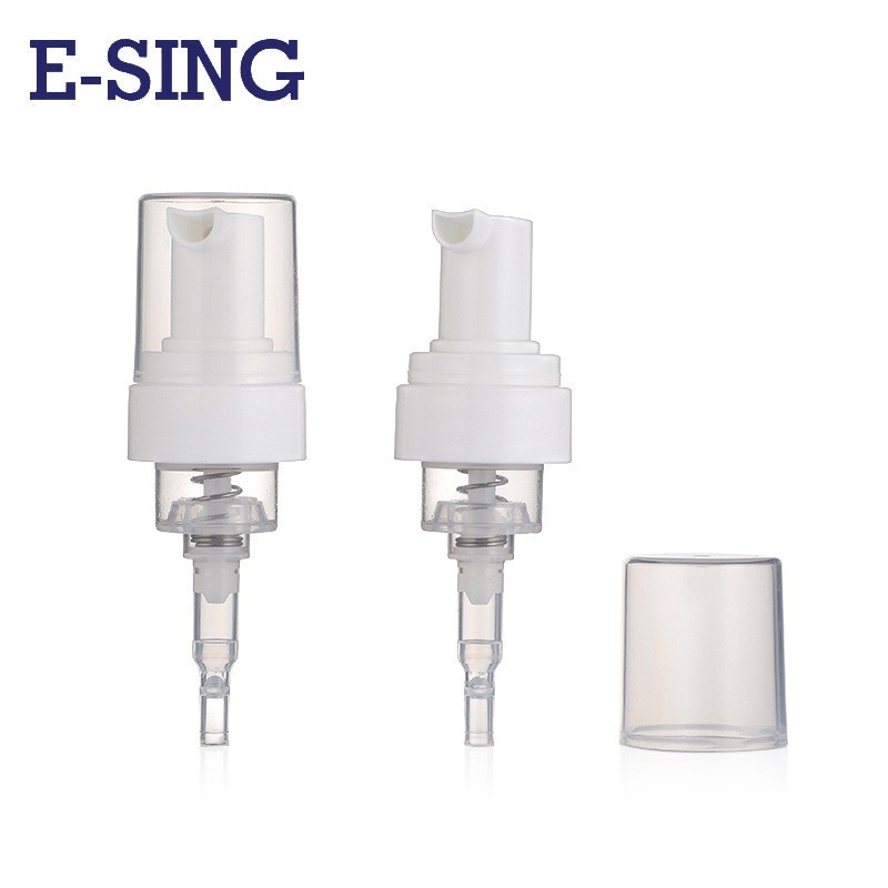 按压塑料起泡泵头 28/400白色洗护分装洁面慕斯泡沫泵图3