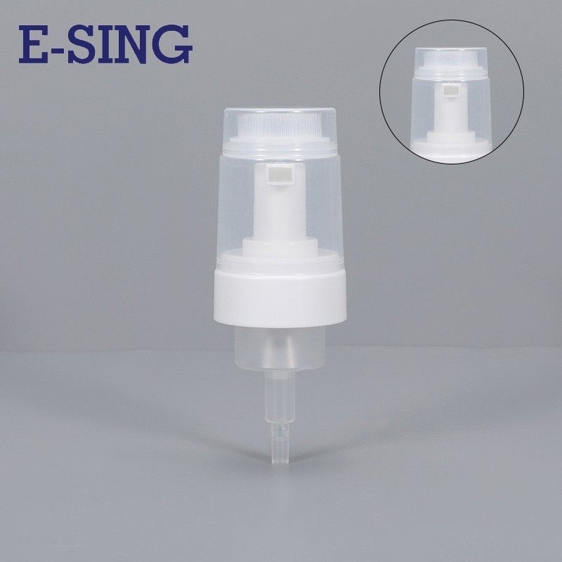 厂家新款毛刷泡沫泵 羽绒服小白鞋清洗泵头 白色泡沫泵带刷头