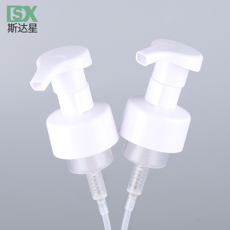 宁波厂家按压式泡沫泵 42牙洗面奶泡沫瓶喷头 分装瓶泡沫泵