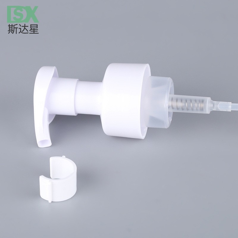 宁波厂家按压式泡沫泵 42牙洗面奶泡沫瓶喷头 分装瓶泡沫泵图3