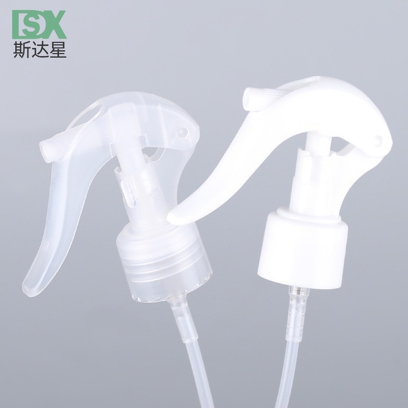 厂家按压式小老鼠喷枪 塑料pp清洁剂喷雾头 24/410小老鼠喷头