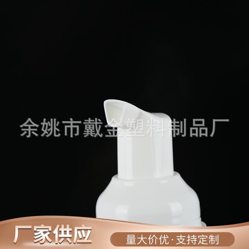 按压式内螺纹旋紧泡沫泵PP白色全罩塑料泵头慕斯泡沫分装泵图3
