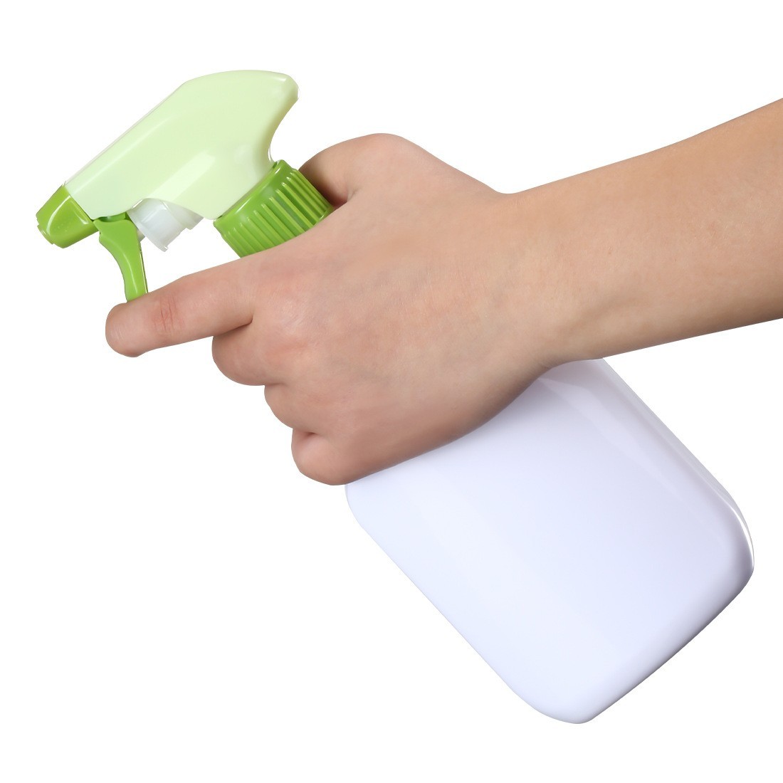 余姚工厂28牙全塑手扣式全塑料喷雾器平泵透明消毒液瓶喷头方枪图4