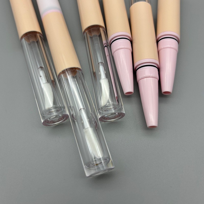 二合一双头唇釉唇线笔包材 卧蚕唇膏空管遮瑕笔细头可旋转空管图4
