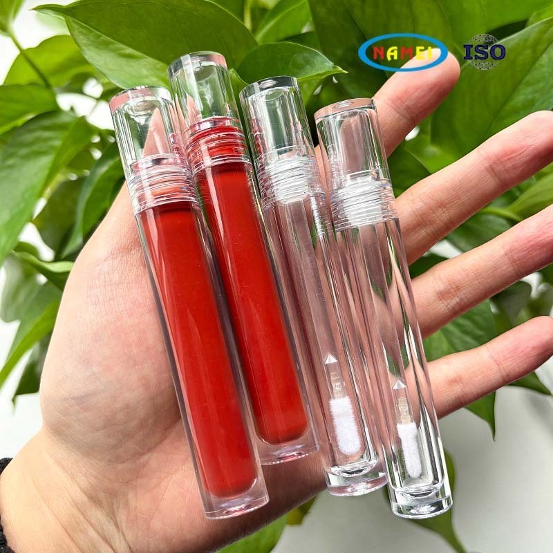 颜色定制厚壁透明塑料 唇彩管化妆品可电镀唇油唇釉包装空瓶