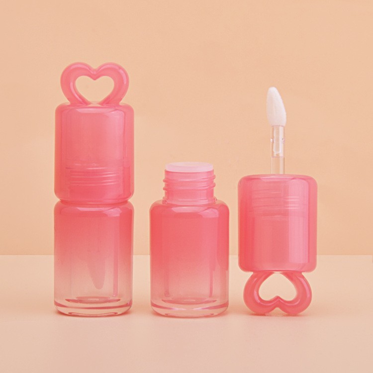 彩妆包材小刷头唇彩管唇釉瓶唇油分装空管爱心圆管3ml图5