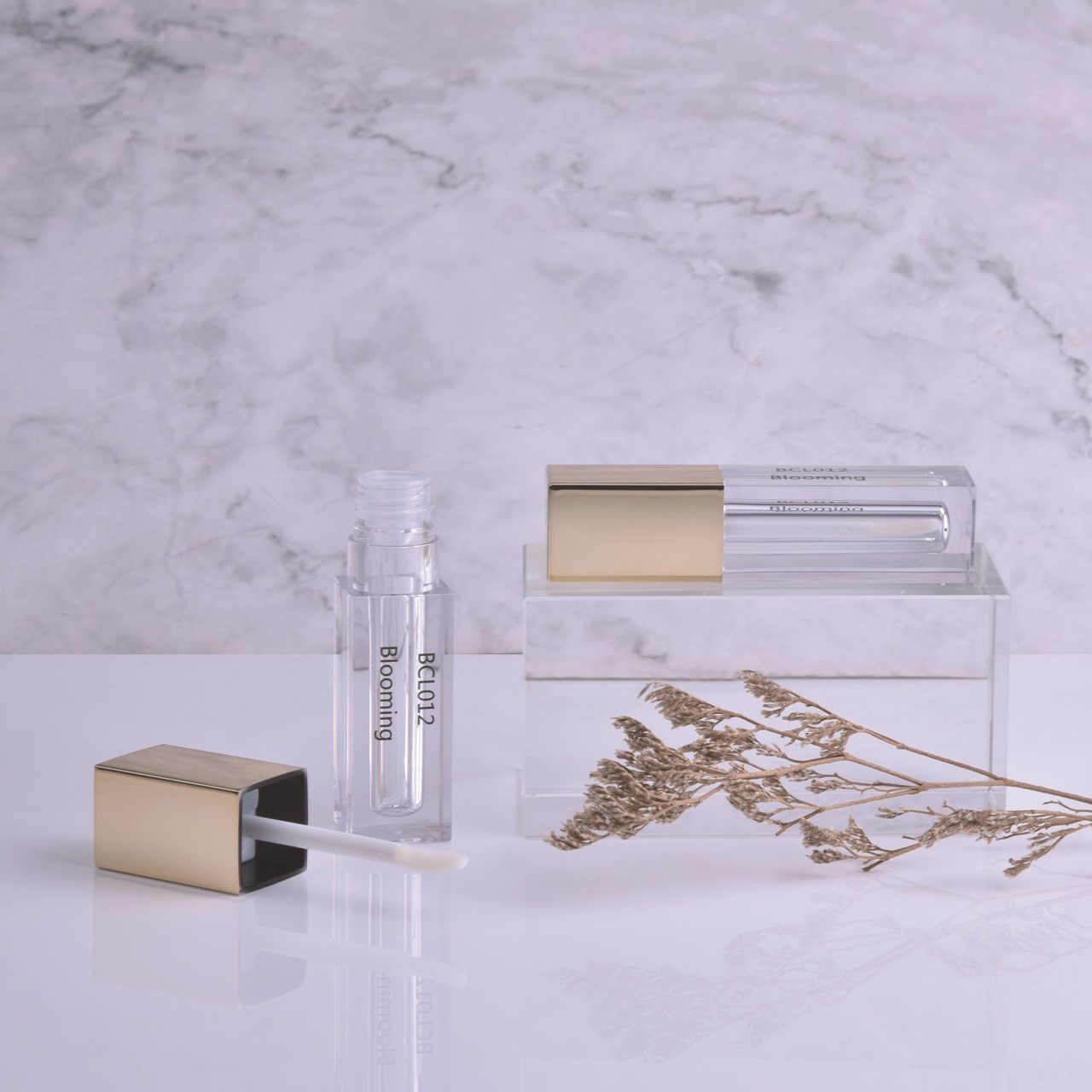 透明方形唇釉管口红管唇彩空管化妆品管材厂家图2